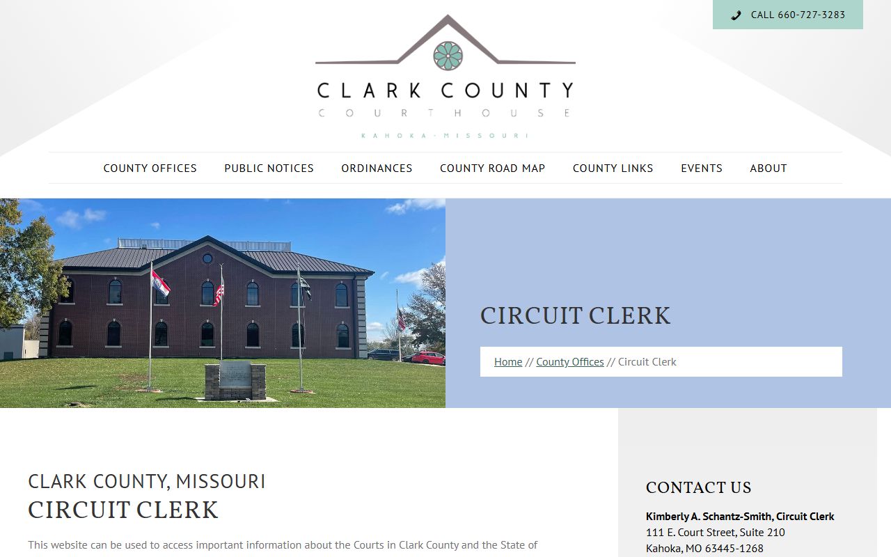Clark County court records after arrest circuit clerk Case.net screenshot